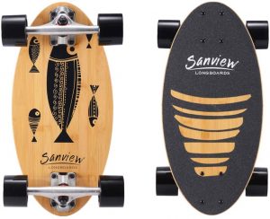 Sanview Bamboo Drop Through Longboard! 