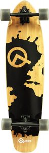 12. Quest Rorshack bamboo longboard for beginners: