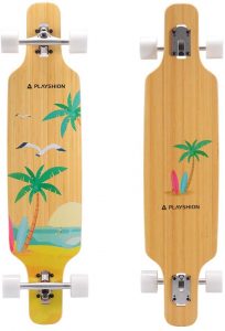 18. Playshion longboard skateboard for beginners:
