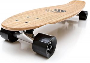 White Wave Bamboo Longboard Skateboard (Missile)
